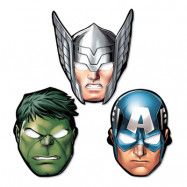 Avengers Pappmasker - 8-pack