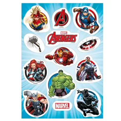 Avengers Tårtbilder Små 12st