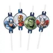 Papperssugrör Avengers Infinity Stones - 4-pack
