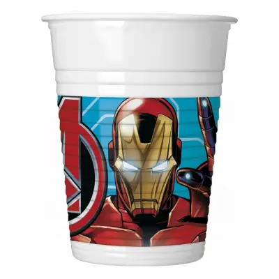 Plastmuggar Mighty Avengers - 8-pack