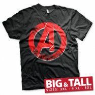 The Avengers Distressed A Logo Big & Tall T-Shirt, T-Shirt