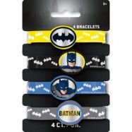 4 stk Licensierade Batman Gummiband