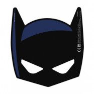6 Batman kartongmasker med stickat