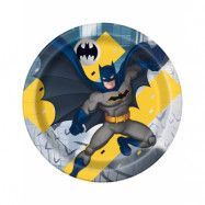 8 stk Licensierade Batman Pappstallrikar 22 cm