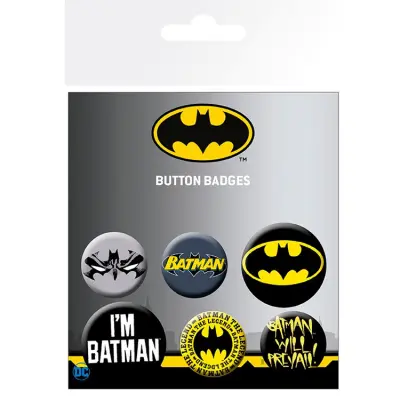 Batman Badges Knappar 6-pack