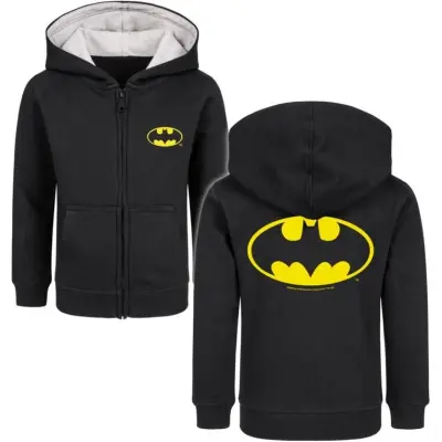 Batman - DC Comics Luvtröja för barn - Metal-Kids - Batman-Logo - 92 164 - för barn - svart
