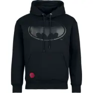 Batman - DC Comics Luvtröja - Heat Logo – Black On Black - S XXL - för Herr - svart