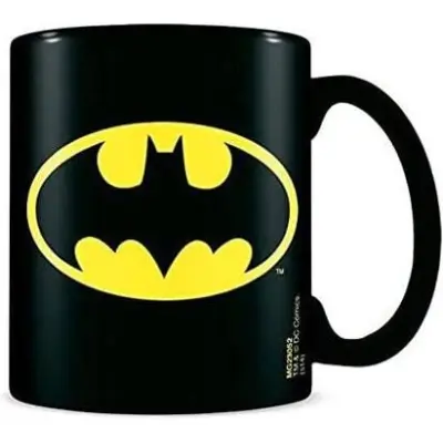 Batman - DC Comics Mugg - Logo - för  svart/gul