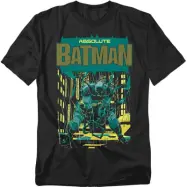 Batman - DC Comics T-shirt - Batman Absolute Gotham City Rooftops - M 5XL - för Herr - svart