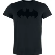 Batman - DC Comics T-shirt - Batman - Logo- Flock Print - S 3XL - för Herr - svart