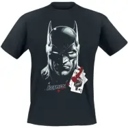 Batman - DC Comics T-shirt - Batman Serious Face With Playing Cards - M 3XL - för Herr - svart