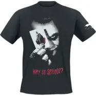 Batman - DC Comics T-shirt - The Dark Knight - Why So Serious? - S XXL - för Herr - svart