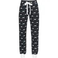 Batman Pyjamasbyxor - Bat-Logo - L - för Dam - svart/vit