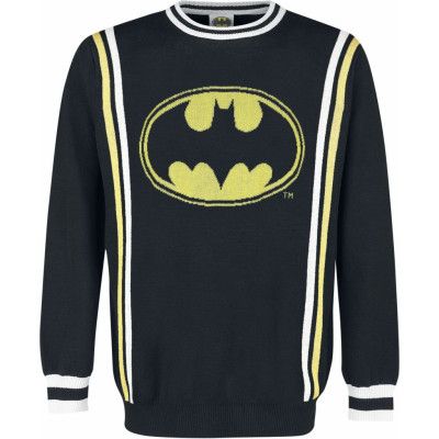 Batman Stickad jumper - Retro Logo - S XXL - för Herr - flerfärgad