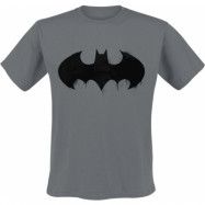 Batman T-shirt - Inked Logo - S XXL - för Herr - mörkgrå