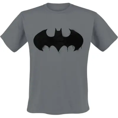 Batman T-shirt - Inked Logo - S XXL - för Herr - mörkgrå