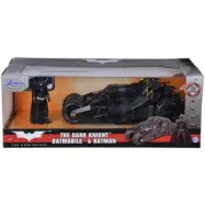 Batman The Dark Knight Batmobile med figur Metall 1:24