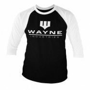 Batman - Wayne Industries Logo Baseball 3/4 Sleeve Tee