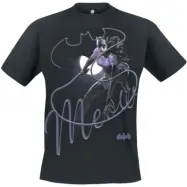 Batman - DC Comics T-shirt - Catwoman - Meow - S 4XL - för Herr - svart