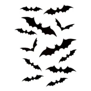 Fladdermöss Väggdekoration - 24-pack