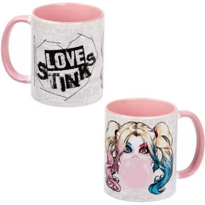 Batman - DC Comics Mugg - Harley Quinn - Love Stinks - för None - flerfärgad