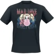Batman - DC Comics T-shirt - Harley Quinn - Mad Love - S 5XL - för Herr - svart