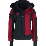 Batman - DC Comics Vinterjacka - Harley Quinn - M XXL - för Dam - svart/röd