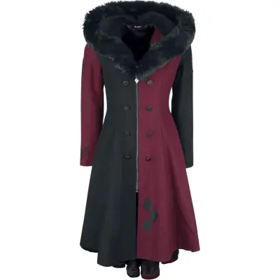 Batman - DC Comics Vinterrock - Harley Quinn - S M - för Dam - röd/svart