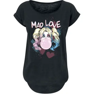 Batman - DC Comics T-shirt - Harley Quinn - Mad Love - XS 3XL - för Dam - svart