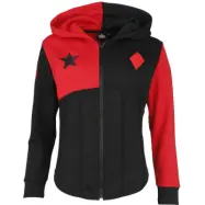 Suicide Squad - DC Comics Luvjacka - 2 - Harley Quinn - S M - för Dam - röd/svart