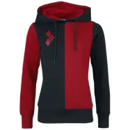 Batman - DC Comics Luvtröja - Harley Quinn - S 3XL - för Dam - röd/svart