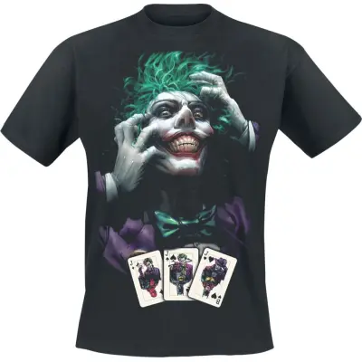 Batman - DC Comics T-shirt - The Joker - Cards - S M - för Herr - svart