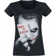 Batman - DC Comics T-shirt - The Joker - Why So Serious? - L XXL - för Dam - svart