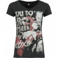 Batman T-shirt - Harley Quinn & Joker - M XXL - för Dam - svart