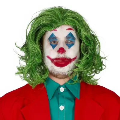 Grön Clownperuk - One size