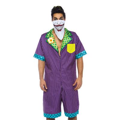 Joker Jumpsuit Deluxe Maskeraddräkt - Small/Medium