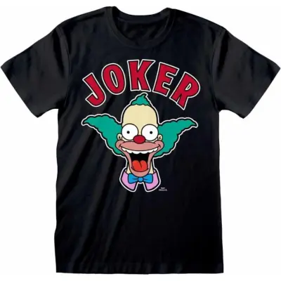 The Simpsons - Anime T-shirt - Krusty Joker - S L - för Herr - svart