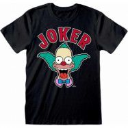 The Simpsons - Anime T-shirt - Krusty Joker - S XXL - för Herr - svart