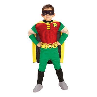 Robin med Muskler Barn Maskeraddräkt - Medium