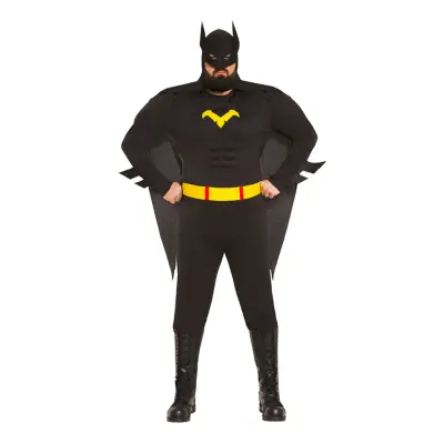 Superhjälte Svart Plus-size Maskeraddräkt - Plus-size