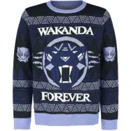 Black Panther - Marvel Christmas jumper - Wakanda Forever - M L - för Herr - flerfärgad