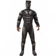 Black Panther Maskeraddräkt Vuxen Deluxe XL