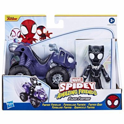 Spidey Amazing Friends Fordon&Figur Black Panther Panther Patroller