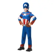 Captain America Barn Maskeraddräkt - Large