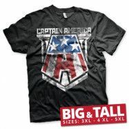 Captain America Distressed A Big & Tall Tee, T-Shirt