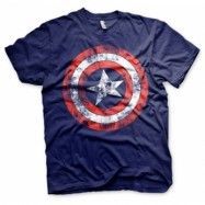 Captain America Distressed Shield T-Shirt, T-Shirt