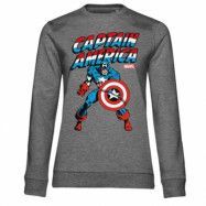 Captain America Girly Sweatshirt, Sweatshirt