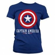 Captain America Logo Girly T-Shirt, T-Shirt