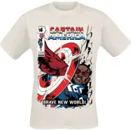 Captain America - Marvel T-shirt - Brave New World - Impact - S XXL - för Herr - naturfärgad