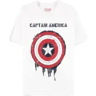 Captain America - Marvel T-shirt - Brave New World - Shield - S XXL - för Herr - vit